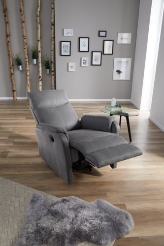 Cadeirão reclinável MARLEV elétrico cinz