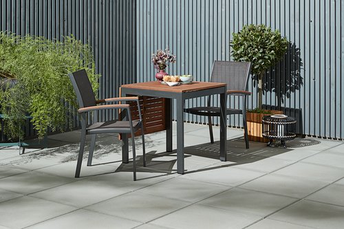 Gartentisch YTTRUP B70xL75/126 Hartholz JYSK