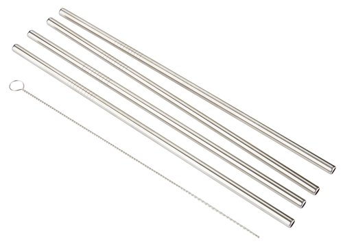 Straws NICKLAS L22cm with brush pack of 4