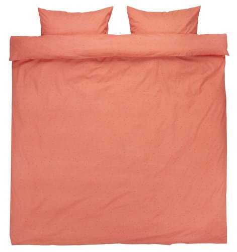 Duvet cover set MARY DBL coral