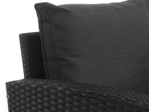 Комплект меблів для відпочинку ULLEHUSE з ємністю 6м чорний