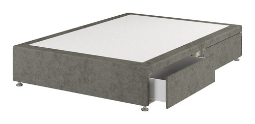 Divan base GOLD D10 4 Drawer Small double Grey-50