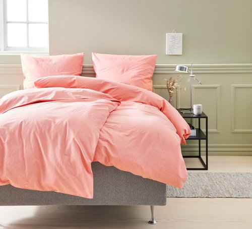 Duvet cover set MARY DBL coral