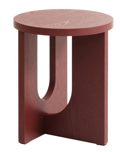 Odkládací stolek ARCH Ø35 vínová