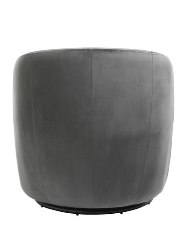 Armchair BOESLUNDE swivel velvet grey