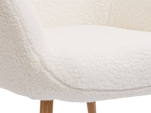 Armchair HUNDESTED off-white
