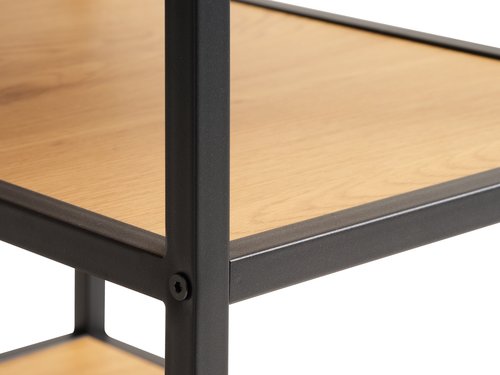 Bar table TRAPPEDAL 60x120 oak/black