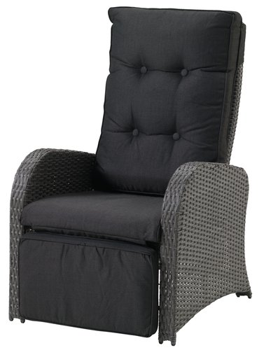 Лаунж крісло STORD 66х78х102см сірий