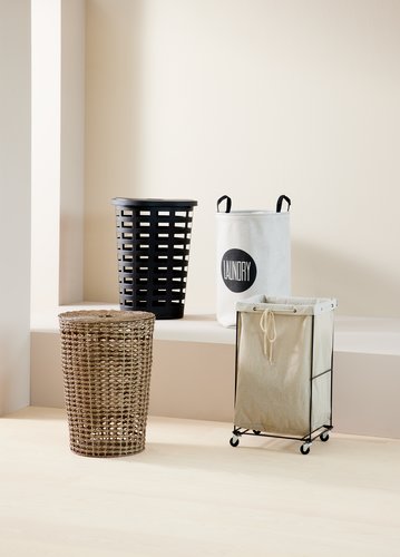 Laundry basket CURT D40xH55cm w/lid