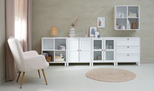 Armoire SKALS 2 portes blanc