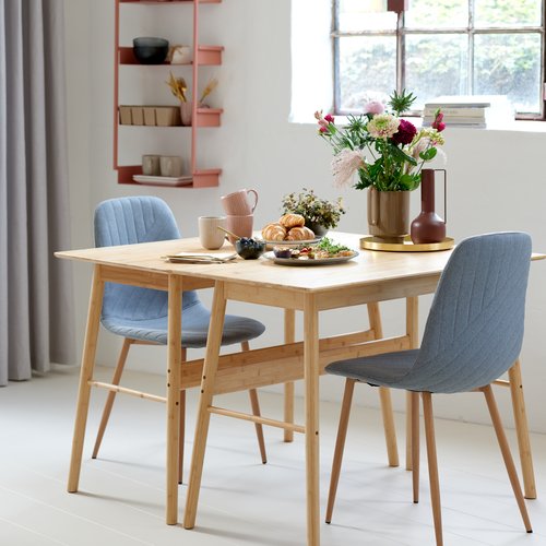 Dining chair JONSTRUP light blue/oak