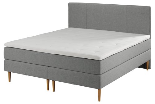 Sänggavel 180x125cm VIKING BEDS grå-53