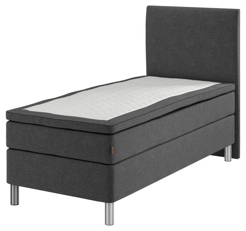 Sänggavel 90x125 H30 CURVE grå-40