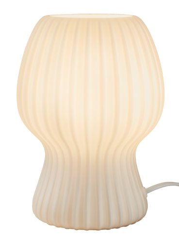 Lámpara de mesa GERLUF Ø15×A21 cm blanco