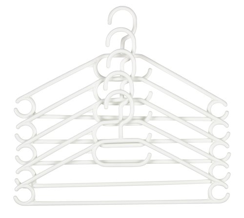 Hangers TRYGVE white pack of 5