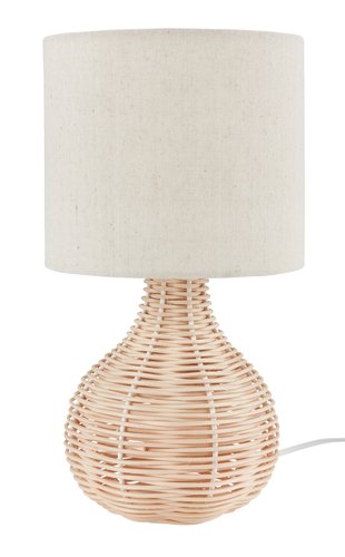 Table lamp HELMER D17xH32cm natural