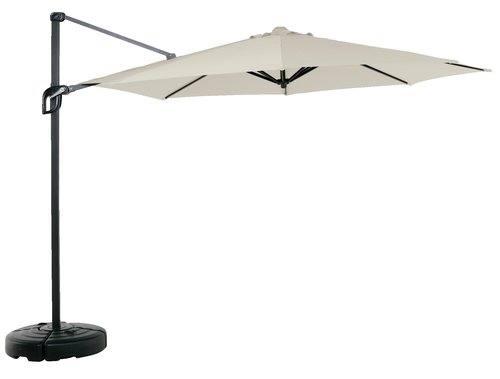 Zwevende parasol TRONDHEIM Ø300 off-white