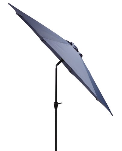 Market parasol AGGER D300 dark blue