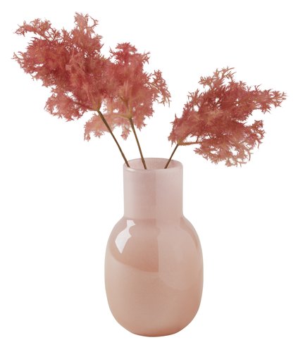 Váza KASPER Ø18xV30 cm růžová