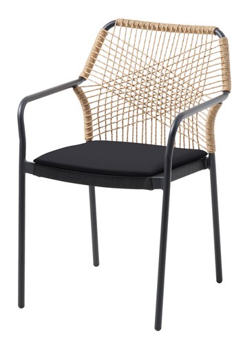 Stohovací židle FASTRUP černá