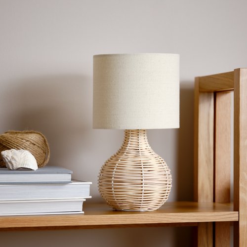 Table lamp HELMER D17xH32cm natural