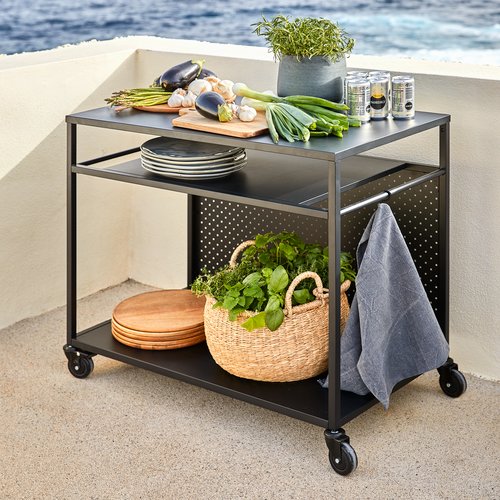 Grillbord INDSLEV B50xL90 svart