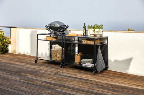 Barbecue table INDSLEV W50xL90 black