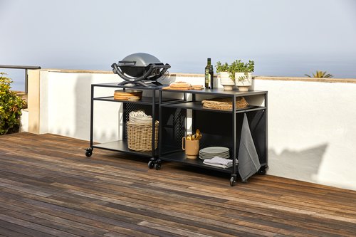 Grillbord INDSLEV B50xL90 svart