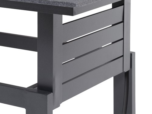 Комплект мебели SALTEN 5 места бързосъхнещ черен