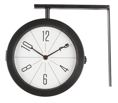 Clock JANNIK D21cm white/black