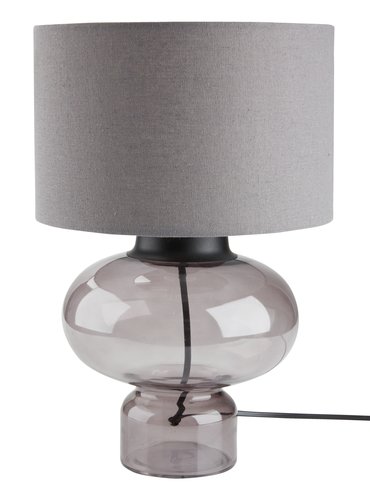 Lámpara de mesa EDMUND Ø25xA35cm gris