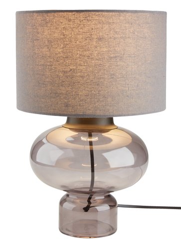 Stolní lampa EDMUND Ø25xV38 cm šedá