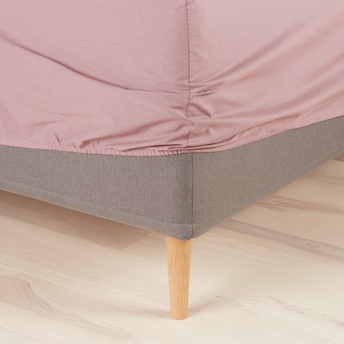 Fitted sheet FRIDA DBL taupe