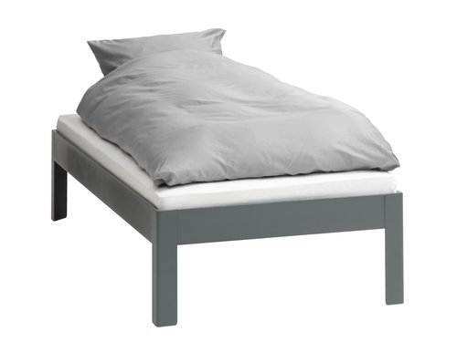 Estructura de cama KILDEN 90x200 gris oscuro