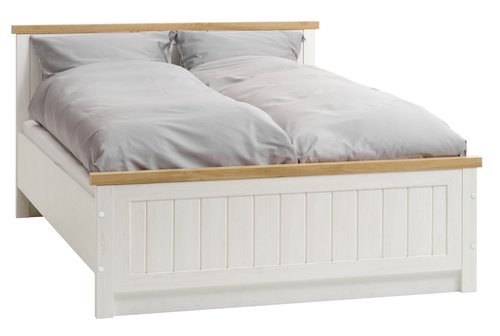 Bed frame MARKSKEL SKG 180x200 oak/white