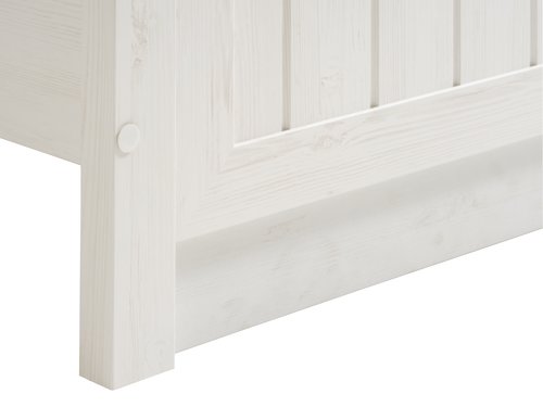 Bed frame MARKSKEL Super King oak/white