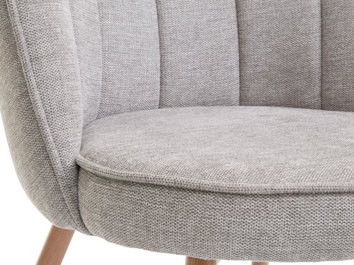 Armchair HOLMDRUP grey/oak