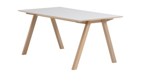 Table EGEBJERG 160/250 gris clair