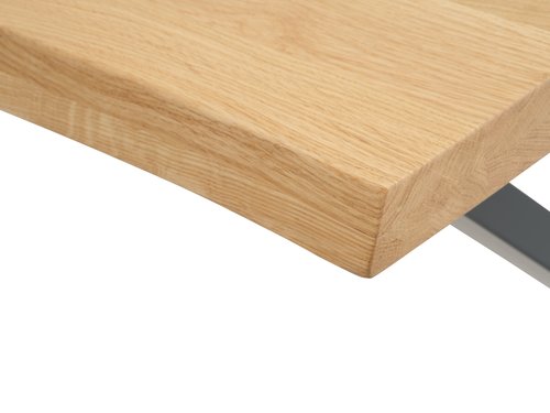 Table ROSKILDE 80×140 chêne naturel/noir