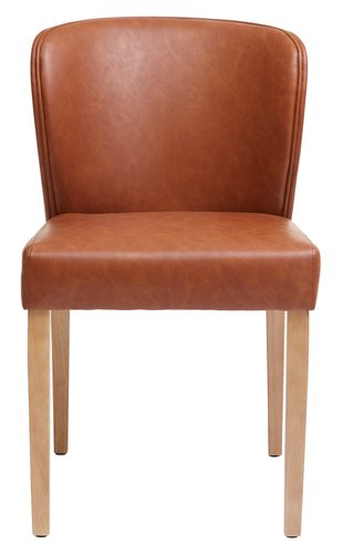 Dining chair KULBY brown/oak