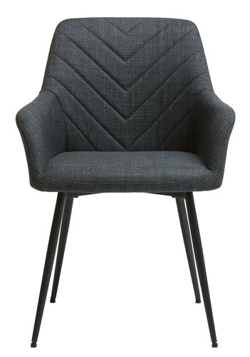 Jedálenská stolička PURHUS sivá/čierna