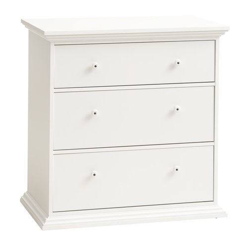 Commode 3 tiroirs FREDENSBORG blanc