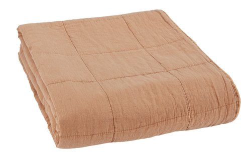 Quilted blanket VALMUE 130x180 orange