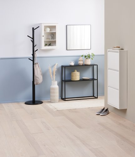 Schuhschrank HALLENSLEV 3 Fächer weiß JYSK
