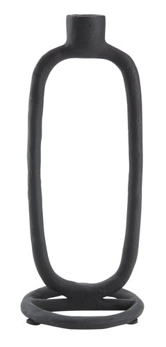 Ljusstake ELDARIT H24cm oval svart