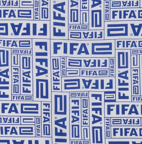 Conjunto capa edredão FIFA 155x220 branco/azul