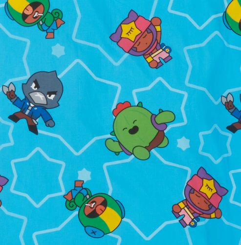 Completo copripiumino BRAWL STARS 155x220 cm blu