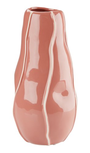 Vas ULF Ø15xH30cm rosa