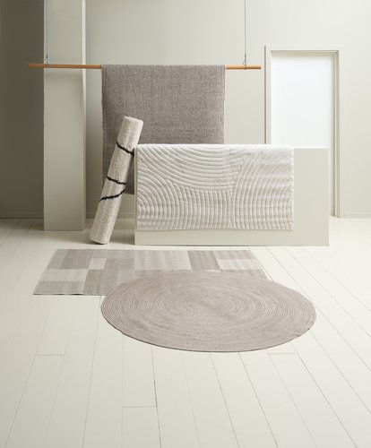 Tappeto LONAS 130x193 cm beige/color tortora