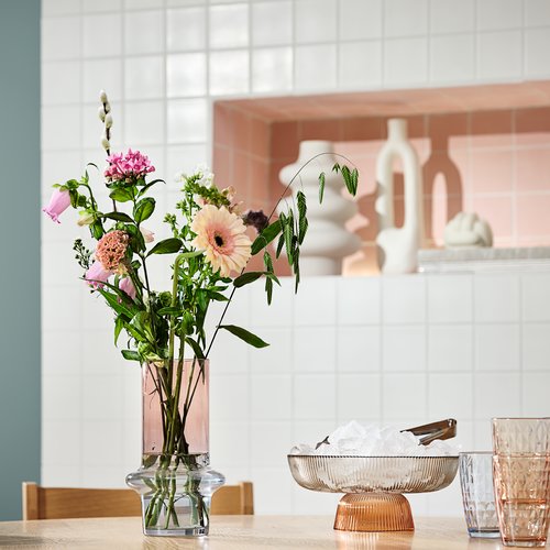 Vase KRIS D15xH26cm blue/rose JYSK